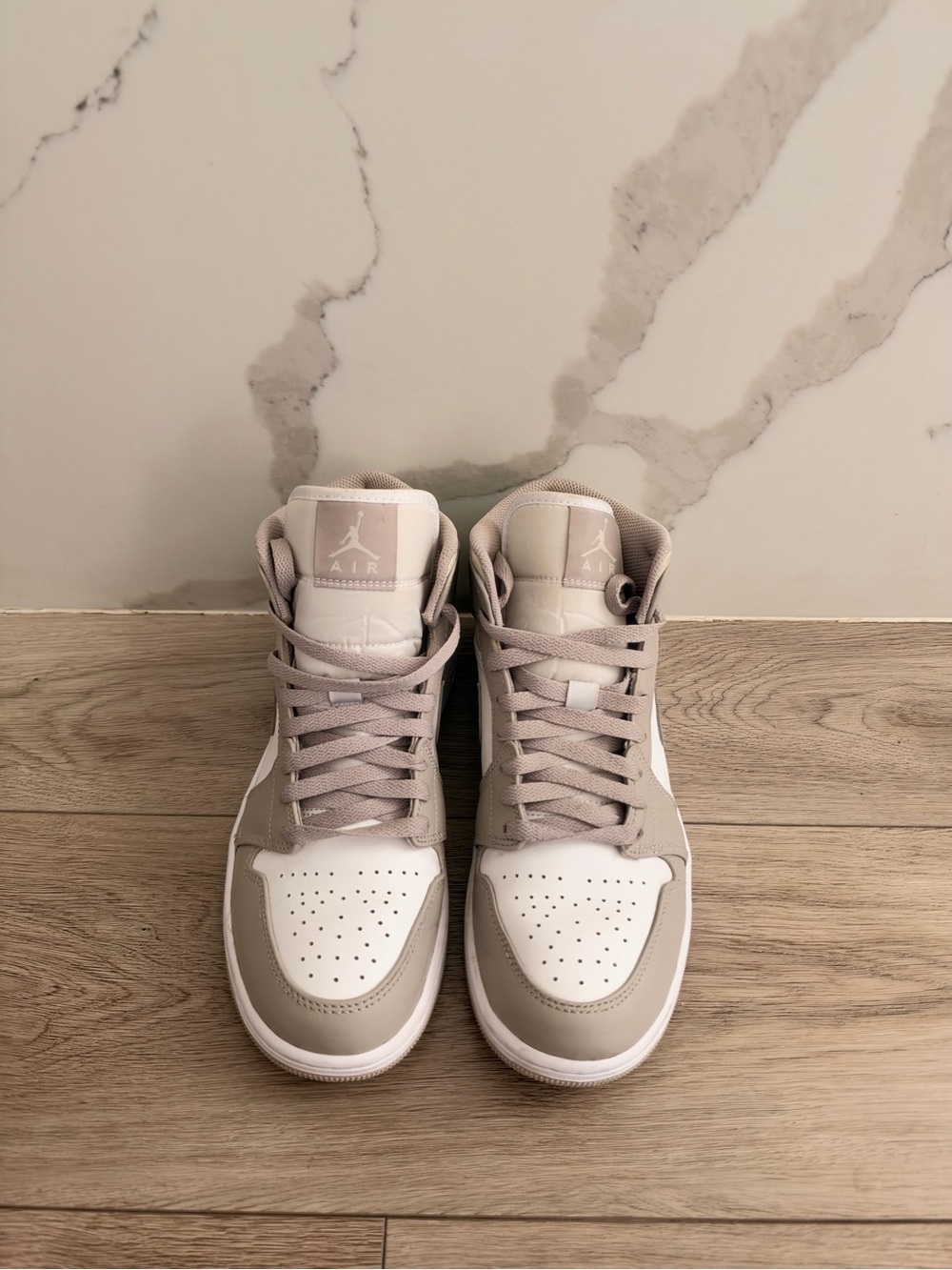 Jordan Women’s Mid-Top Sneakers - White & Light Taupe